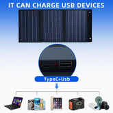 20W/30W 5V Cell Charger Dual Usb Solar Power Panel Foldable Emergency Charging Panel for Came Tablet for Smartphone Supplies