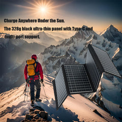 One Panel, Total Power: Triple-Output (USB/Type-C/DC) Solar Charger