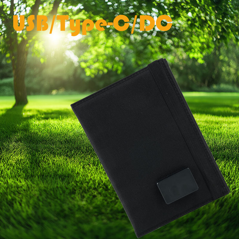 One Panel, Total Power: Triple-Output (USB/Type-C/DC) Solar Charger